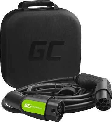 Produktbild von Green Cell® GC Type 2 Ladekabel für EV Elektroautos PHEV | 7,2kW | 32A | Typ 2 auf Typ 2 | 5 Meter | 1-Phase | Kompatibel mit e-Golf, Fortwo, EQC, i3, Leaf, A250e, CITIGOe iV, Kuga PHEV, UX 300e