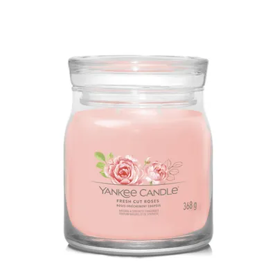 Obrázek produktu pro Yankee Candle FRESH CUT ROSES - střední svíčka Signature 368g