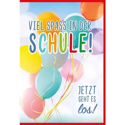 Produktbild von Komma³ 61-142 Schulanfangskarte - inkl. Umschlag