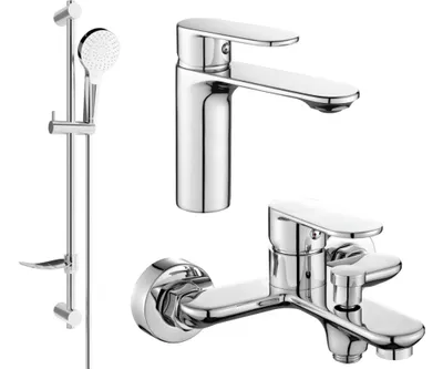 Produktbild von Mexen Milo DF05 Badewannenset, Chrom - 71303DF05-00