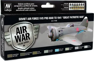 Vallejo Modell Set - Soviet Air Force Pre-War 1941 - 571196 8x17ml