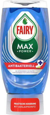 Produktbild von Fairy Spülmittel Max Power Antibakteriell 370ml - Wunder gegen Fett (1er Pack)