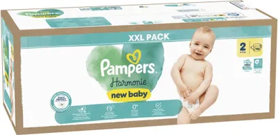 Produktbild von Pampers Harmonie Windeln Größe 2, 116 Windeln, 4kg-8kg