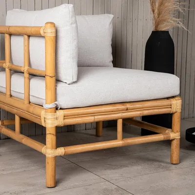Produktbild von home24 Loungeecke - Weiß - Rattan - 75 x 70 x 76 cm