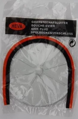 Image de Soupape d'évier Joint en caoutchouc, blanc, Ø 11 cm - joint de lavabo pour une protection efficace contre les fuites d'eau