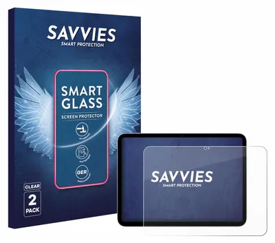 Produktbild von 2x Savvies Schutzglas Folie für Apple iPad A16 11" WiFi 2025 (11. Gen.) 9H Panzer Schutzfolie Glas Displayschutz klar transparent