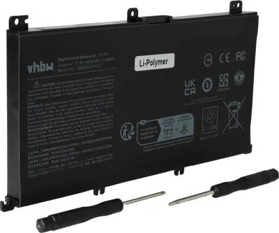 Produktbild von vhbw Akku kompatibel mit Dell Inspiron Ins 15-7567-D4545B, Ins 15-7567-D2745B, Ins 15-7567-D3645B Notebook (6400 mAh, 11,4 V, Li-Polymer)