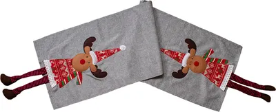 Produktbild von Weihnachtsdecke Tischläufer Tischdecke Mitteldecke Elch 40x140cm