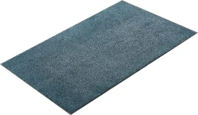 Produktbild von SucceBuy Schmutzfangmatte, 1829x1219 mm, Fußmatte für Innen- und Außenbereiche, Sauberlaufmatte mit PVC-Unterseite, Türmatte, waschbarer Eingangsteppich für Flur, Eingangsbereich, Küche, Balkon, Schieferblau