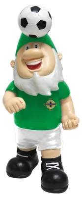 Nordirland Header Ball Gnome, handbemalt, 20 cm