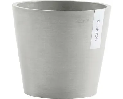 Obrázek produktu pro Výsadbový květináč Ecopots Amsterdam plastový Ø 20 cm V 17,5 cm bílošedý