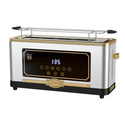 Produktbild von Kaiser T 4000 R Retro-Toaster 6 verschiedene Toaststufen, Auftaufunktion, Aufwärmfunktion, Brötchenaufwärmrost