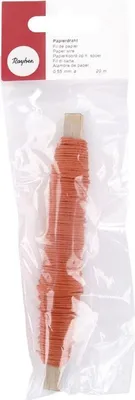Produktbild von Rayher Papier Basteldraht orange 0,55 mm 20,0 m 1 Rolle
