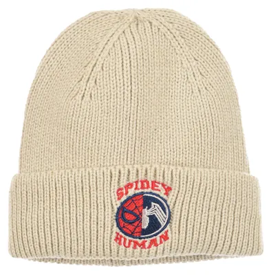 Produktbild von Spider-Man Kinder Jungen Winter-Mütze Strick-Mütze, Farbe:Beige, Größe:52