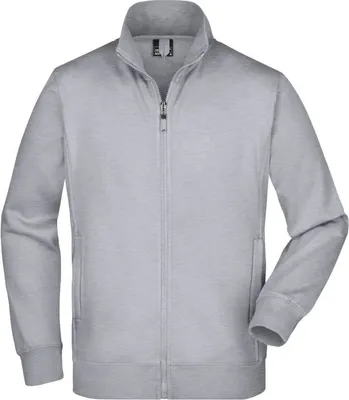 Produktbild von Sweat-Jacke aus formbeständiger Sweat-Qualität grey-heather, Gr. XXL