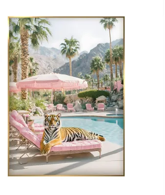 Produktbild von STYLER Wandbild 50x70 cm Sunbath ARTBOX Landschaftsbild Luxusmotiv Wanddeko Wohnzimmer Schlafzimmer Büro Rahmen Design