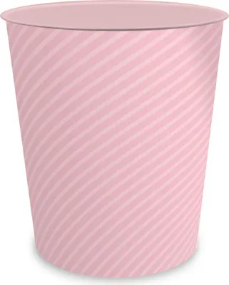 Produktbild von itenga Papierkorb ca. 11 Liter - STRIPE - pastell rosa