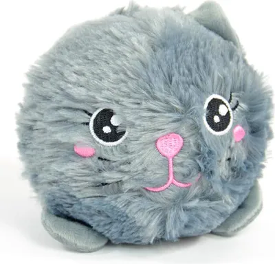 Produktbild von Kögler BomBom Flauschball Katze Plüschkatze Plüschball Antistress Ball 12 cm Neu