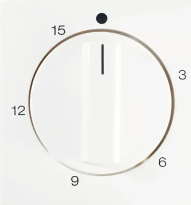 Produktbild von Berker 16328989 Zentralstück für mechanische Zeitschaltuhr S1 polarweiß glänzend
