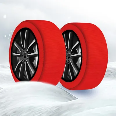 Produktbild von Schneeketten Schneesocken Anti-Rutsch-Socken - Textil - Größe M - Schnelle Montage - Für Auto und Transporter