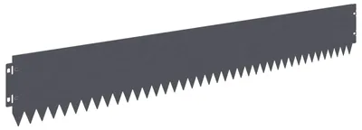 Image de Bordure de pelouse, 10 pièces, 103 x 15 cm, acier anthracite
