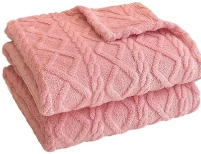 Immagine prodotto di Coperta ponderata Unyqoos® e coperta 70 x 100 cm – realizzata in pile super morbido e caldo, colore rosa, in poliestere, confezione singola, ideale per divano e letto