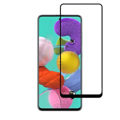 Produktbild von Smartphonica Samsung Galaxy A51 volle Abdeckung gehärtetem Glas Bildschirmschutz aus gehärtetem Glas mit abgerundeten Ecken