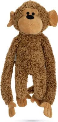 Immagine prodotto di Beeztees scimmia Vik - giocattolo per cani - peluche - marrone - 40x20x13 cm