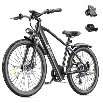Produktbild von 26 Zoll E-Bike T8 Elektrofahrrad 48V 10Ah Akku, 25km/h, 7-Gang, Scheibenbremsen, Federgabel