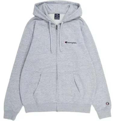 Produktbild von Champion - "220260 EM021" Kapuzenpullover Durchgehender Reißverschluss für Herren MR778 (XXL) (Grau/Silber)