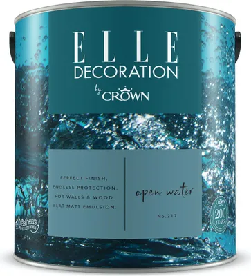 Produktbild von ELLE Decoration by Crown  Premium Wandfarbe Matt Open Water No.217  2,500L