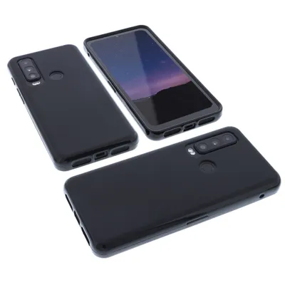 Produktbild von foto-kontor Hülle kompatibel mit CAT S75 Schutzhülle schwarz Tasche Gummi TPU Handy Schutz Handytasche Handyhülle Smartphone Case Kantenschutz Eckenschutz