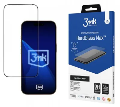 Obrázok produktu pre 3MK HardGlass Max – tvrdené ochranné sklo pre Apple iPhone 17 Pro Max, čierna farba
