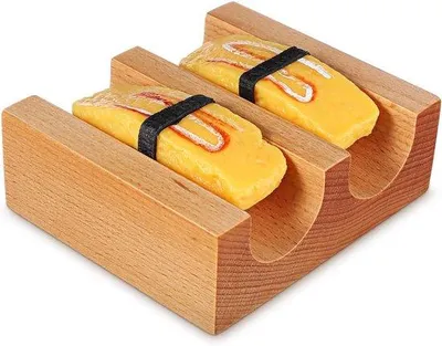 Zdjęcie produktu dla Drewniana ekspozytor na sushi, japoński zestaw do sushi, półka na sashimi i japońskie akcesoria kuchenne, lekka konstrukcja do użytku domowego i restauracyjnego.