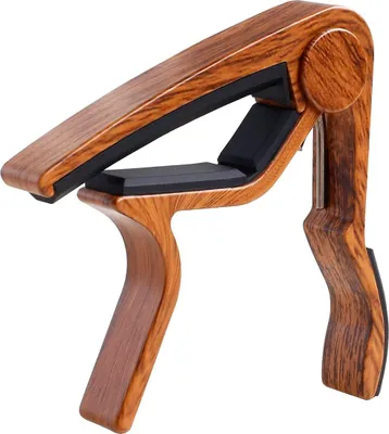 Image de Capo en aluminium pour ukulélé - Léger et durable - 1 pièce - Noir