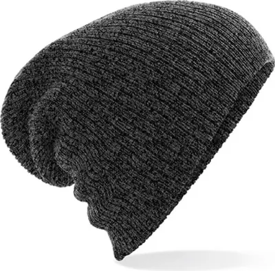 Produktbild von Beechfield B449 | Heavy Gauge Slouch Beanie - Farbe: Antique Grey - Größe: One Size