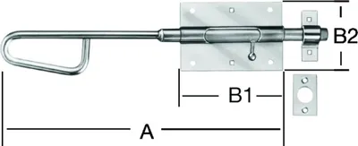 Productafbeelding van Vormann balk met bouten, breedte 100 mm, lengte 400 mm, boutdiameter 16 mm - 000111400Z