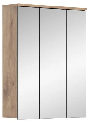 Image de xonox.home Armoire de toilette Mason imitation Nox Oak 60x77x18 cm