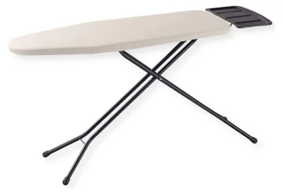 Image de SensaHome Planche à repasser - Table de repassage pliable avec support pour unité de vapeur - 110×33cm - Taupe