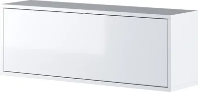 Obrázek produktu pro Závěsná skříň Bed Concept Lenart BC-29 Skříň Nástěnná skříň pro horizontální sklopné postele (bílá/bílá lesklá)
