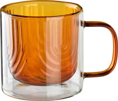Obrázek produktu pro Pohár z borosilikátového skla Peter Honey, 9 x 13 x 9 cm, medová barva, 1 ks