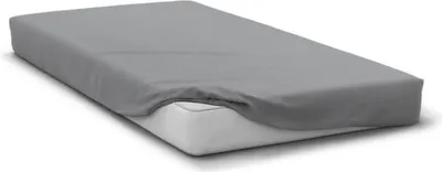 Produktbild von Spannbettlaken 90 x 190 cm + 30 cm Tasche – Mikrofaser – 82 g – Hellgrau