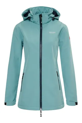 Produktbild von Nordberg Iris - Softshell Outdoor Sommerjacke Ladies - Mineralblau - Größe XL