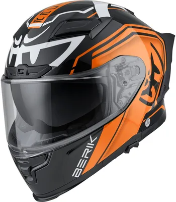 Produktbild von Berik FF871 Mapuro Helm, schwarz/orange, S