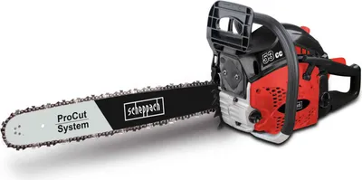 Produktbild von Scheppach Benzin Kettensäge CSP5300 Motorsäge 2,7 PS | 20" ProCut Schwert & Kette | Ø 47cm Schnittstärke | 2-Takt Motor mit 53 cm³