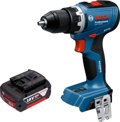 Zdjęcie produktu dla Bosch GSR 18V-65 Profesjonalna akumulatorowa wiertarko-wkrętarka 18 V 63 Nm bezszczotkowa + 1x akumulator 5,0 Ah - bez ładowarki