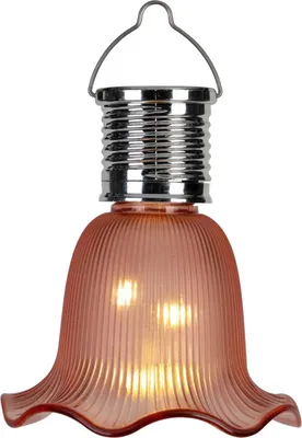 Produktbild von Solarblume hängend 8x10 cm inkl Akku 1,2V 40mAh Solarleuchte Garten Balkon Terrasse LED Deko