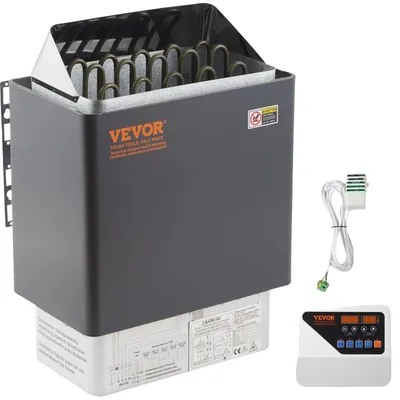 Produktbild von VEVOR 9KW Saunaofen 380V-415V Nass- und Trocken-Elektrosaunaofen mit integrierter Steuereinheit aus Edelstahl, 9 KW-a, 317-459cbft-a