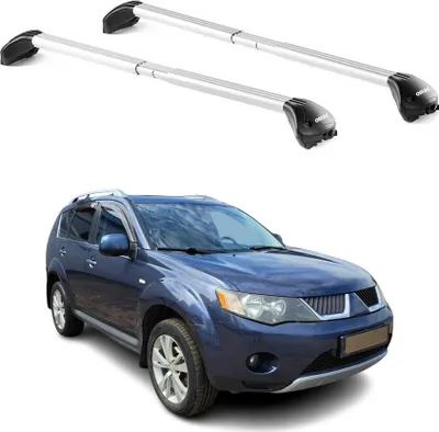 Produktbild von Dachträger für Mitsubishi Outlander 2006-2012 5 tür 100kg Alu Silber 2x ABE