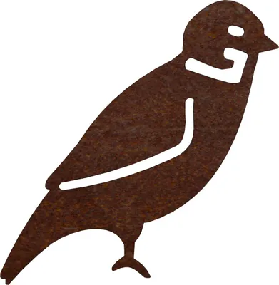 Produktbild von CORGARDEN Gartendekoration Spatz 4, 15 x 5 cm, Cortenstahl CORGARDEN 1060